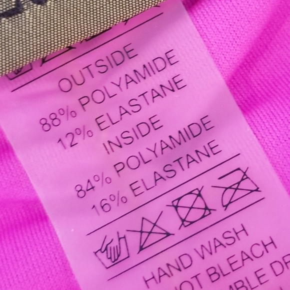 Victoria's Secret Luxe Multi ring Strappy Brazilian Bikini Bottom Hot Pink NWT - Picture 10 of 15